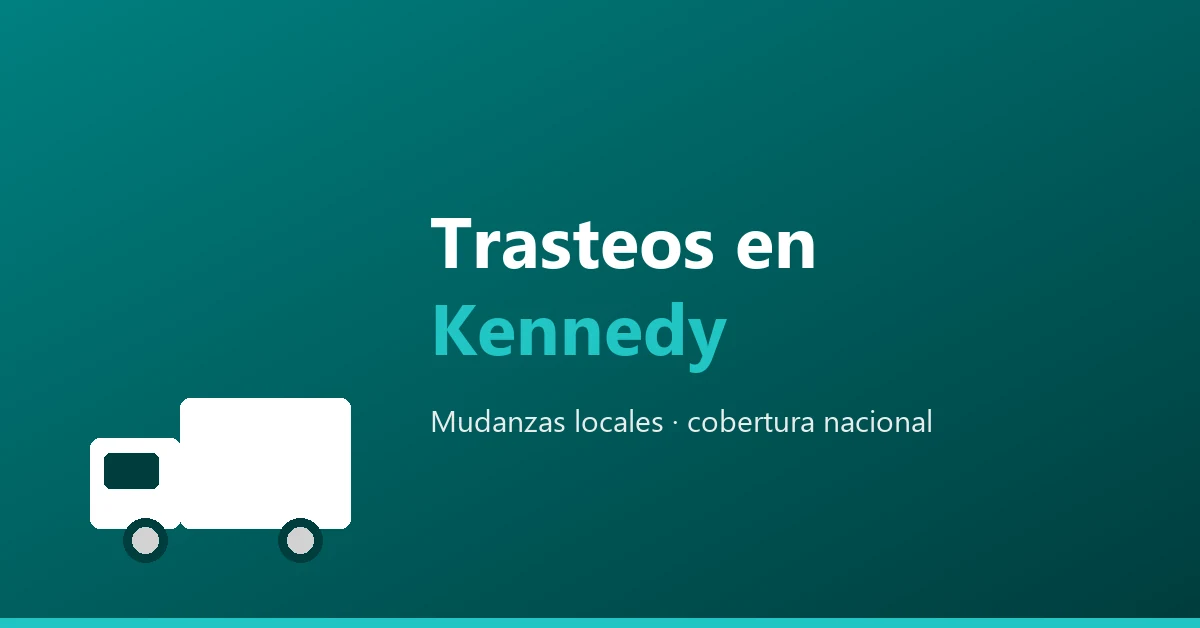 Trasteos en Kennedy, Bogotá - mudanzas locales, cobertura nacional