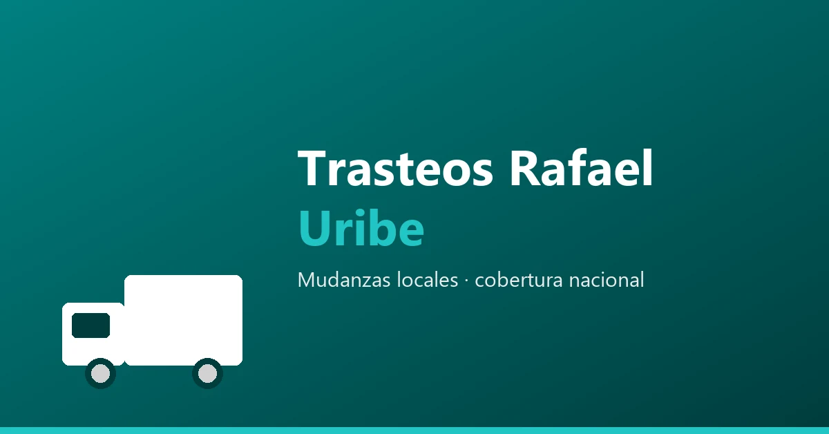 Trasteos en Rafael Uribe, Bogotá - mudanzas locales, cobertura nacional