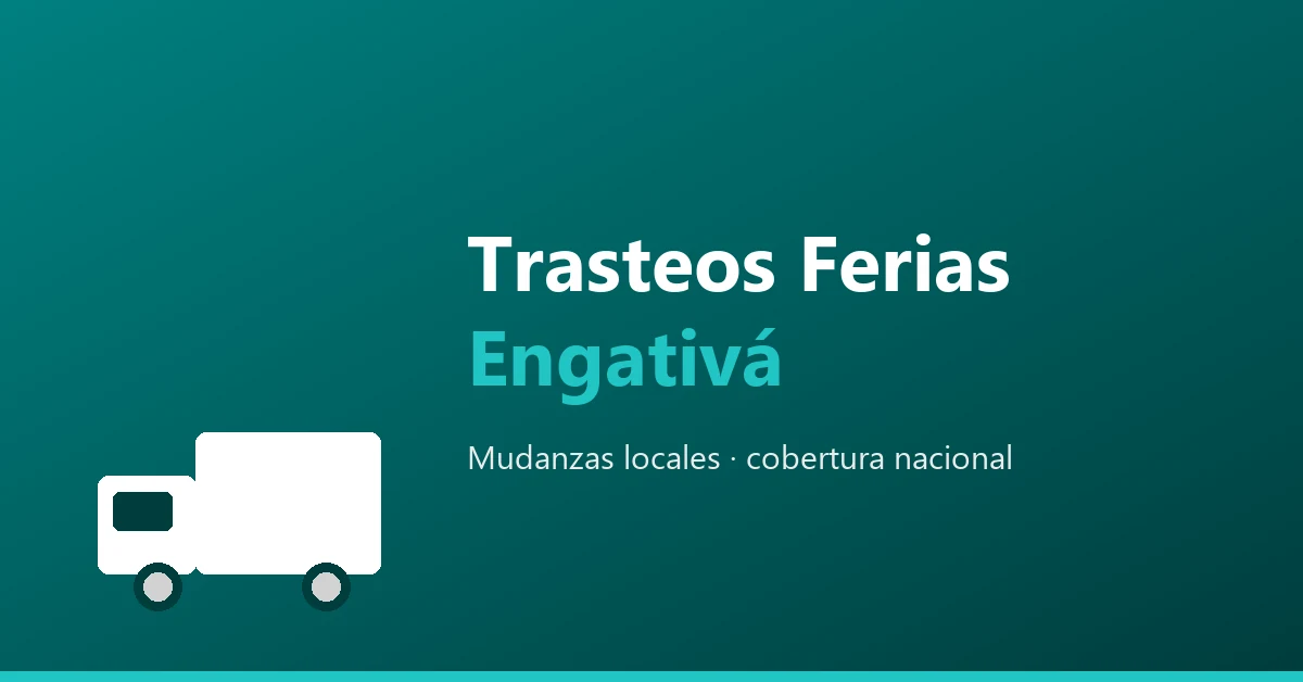 Trasteos en Ferias, Engativá - mudanzas locales, cobertura nacional